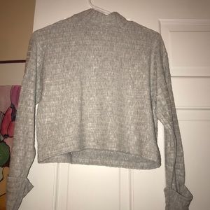 Mock turtle neck!